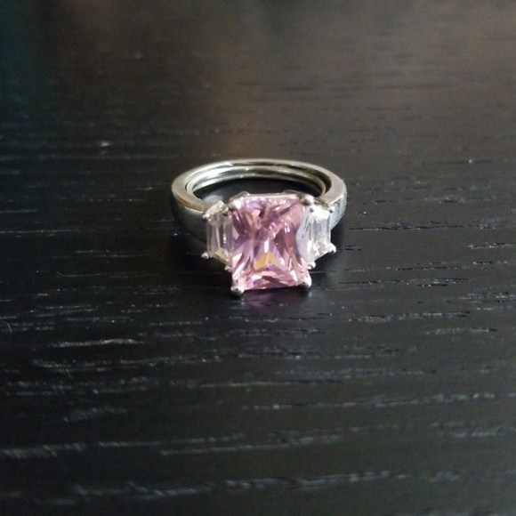 Jewelry - Sterling silver, pink stone ring Jewelry - Sterling silver, pink stone ring